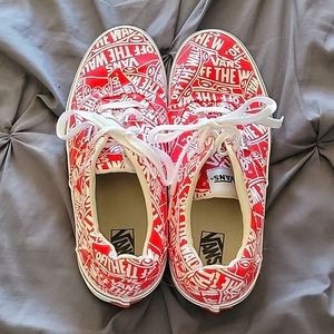 Youth Vans off the wall shoes